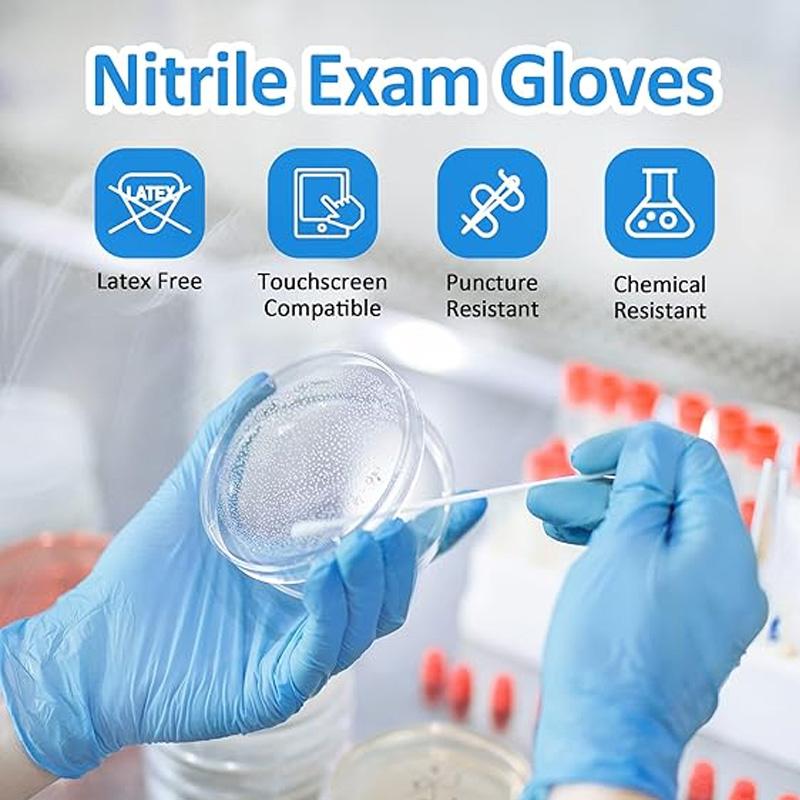Exam Glove Nitrile - Rękawiczki nitrylowe w kolorze niebieskim, klasy
