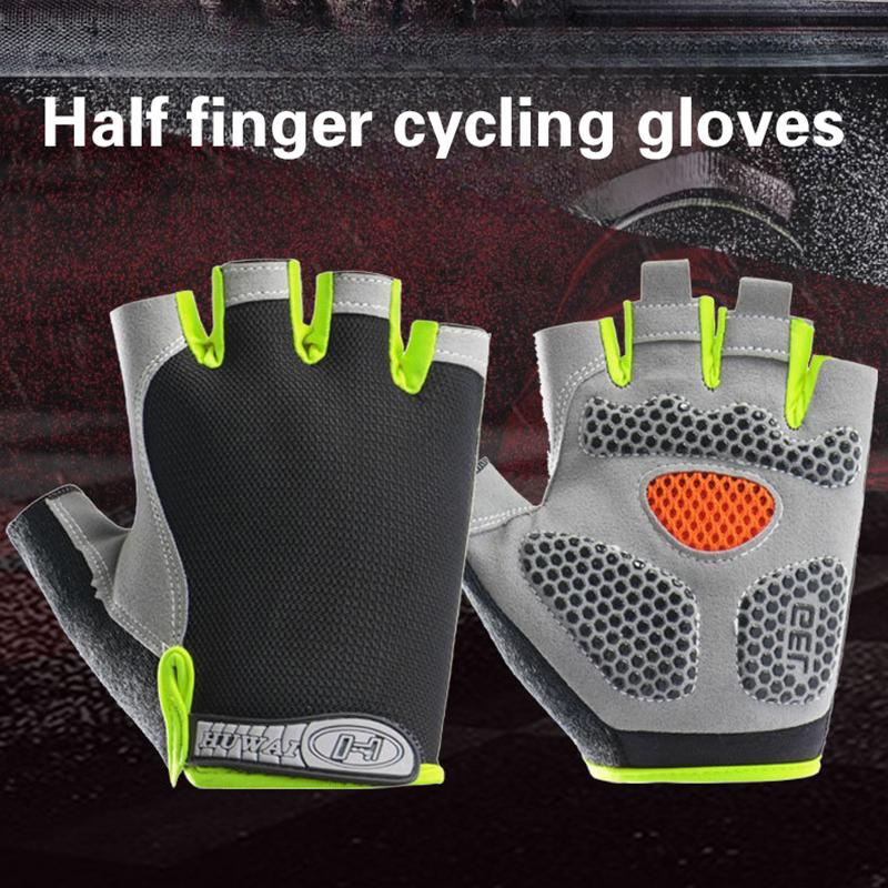 Cycling Glove Padded - Rękawiczki rowerowe unisex z odkrytymi palcami,