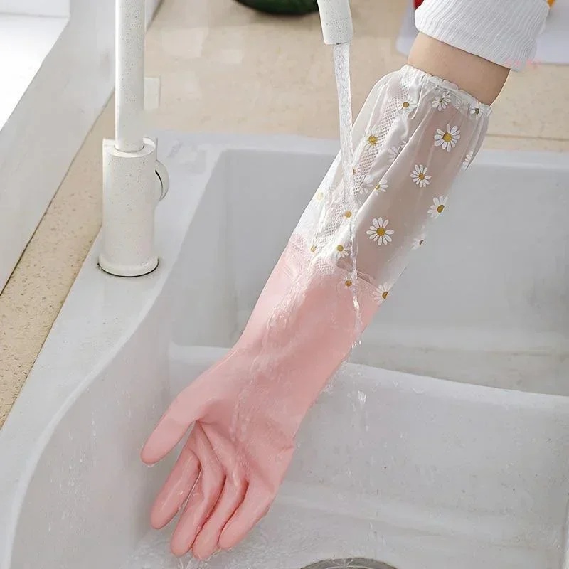 Długie gumowe rękawice do prac – Rubber Glove Cleaning recenzja i cena