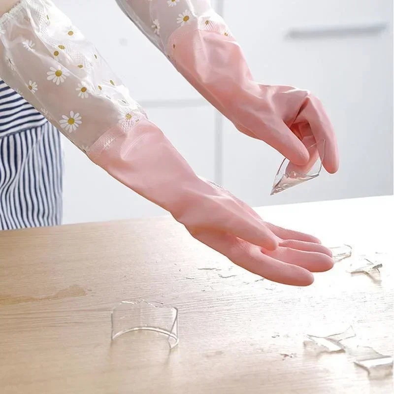 Długie gumowe rękawice do prac – Rubber Glove Cleaning recenzja i cena